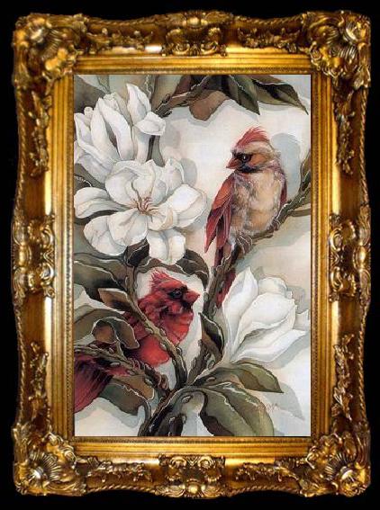 framed  unknow artist Floral, beautiful classical still life of flowers.033, ta009-2